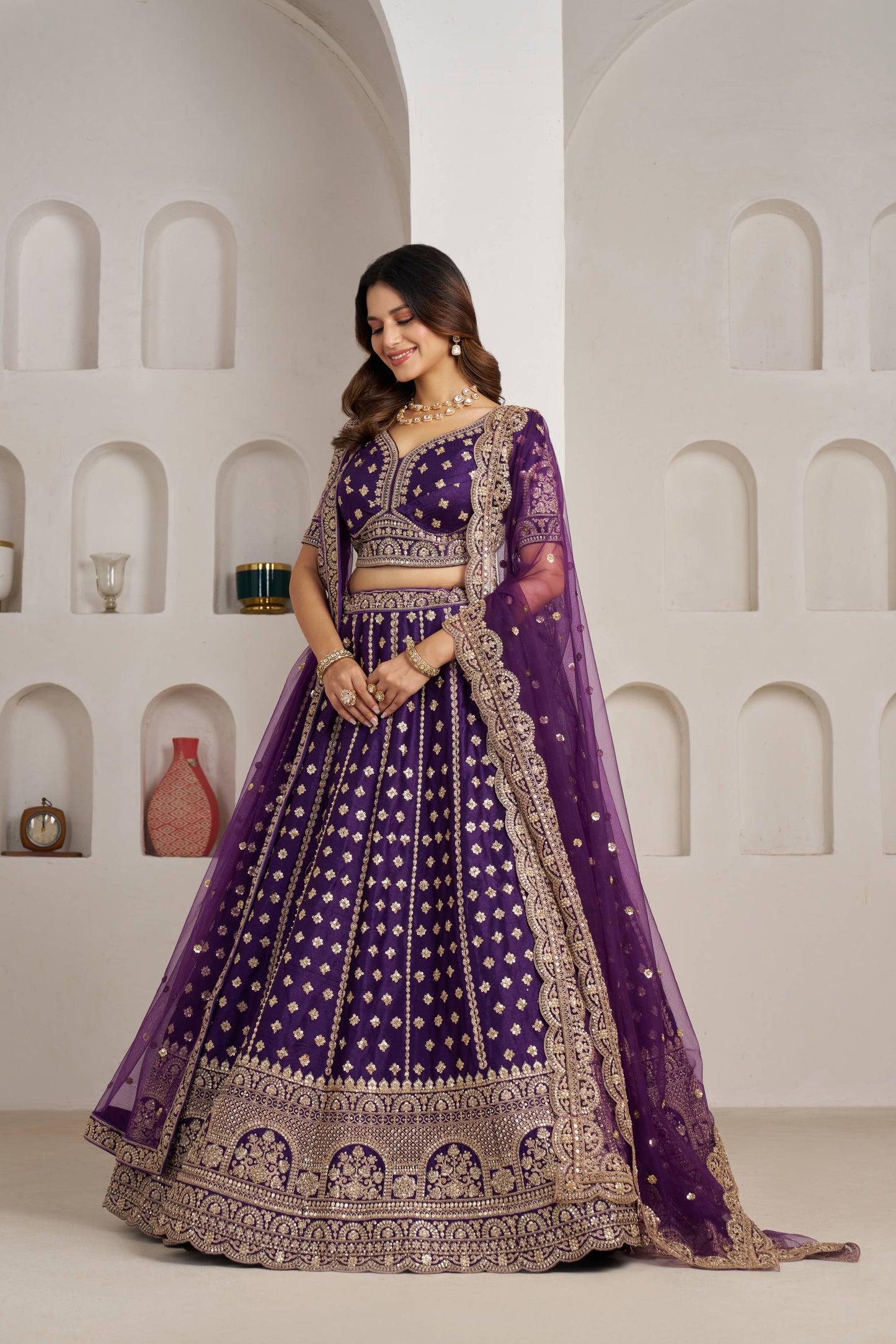Rani Pink Designer Lehenga 2175