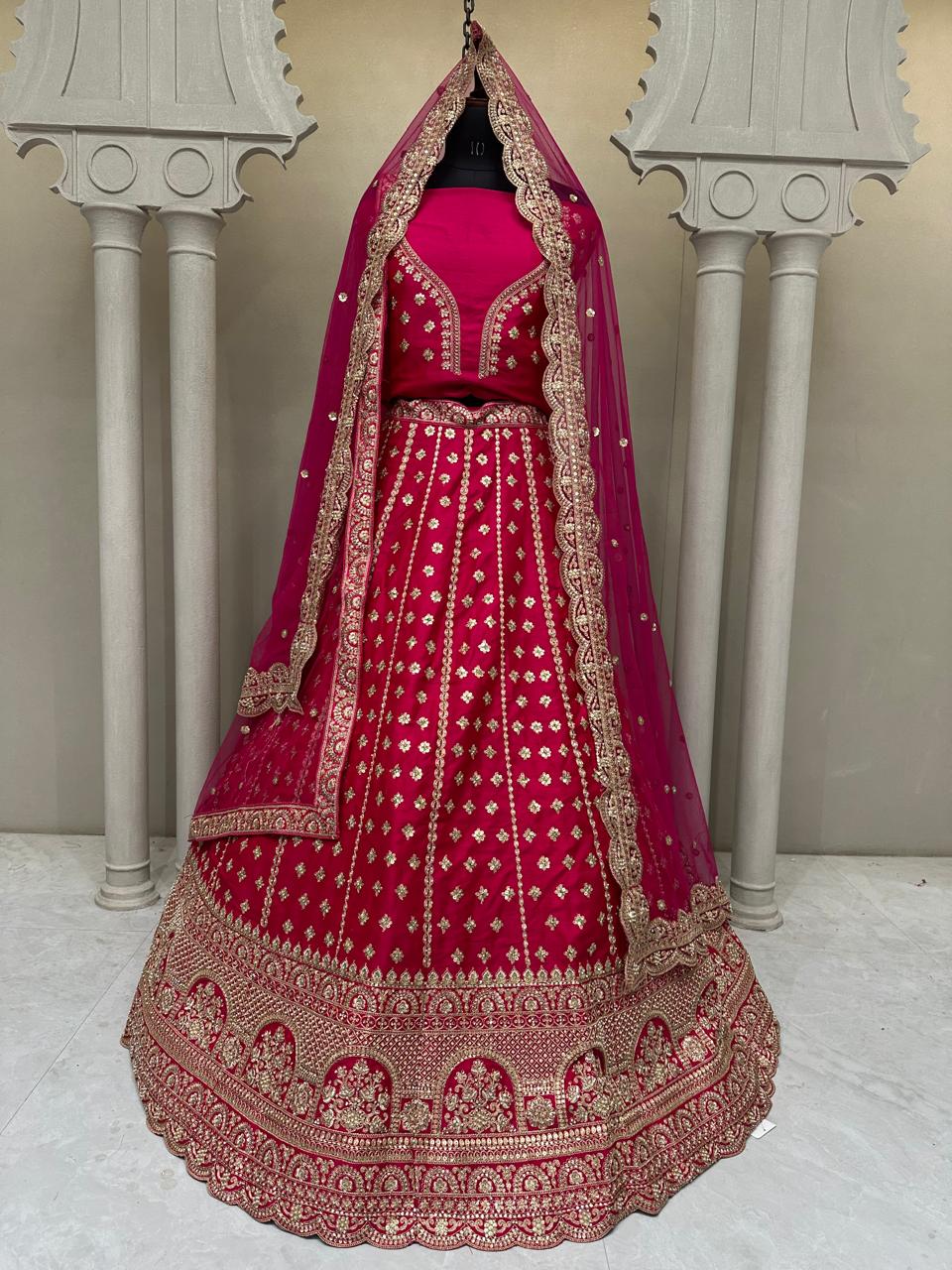 Rani Pink Designer Lehenga 2175