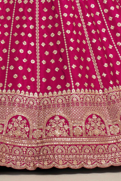 Rani Pink Designer Lehenga 2175