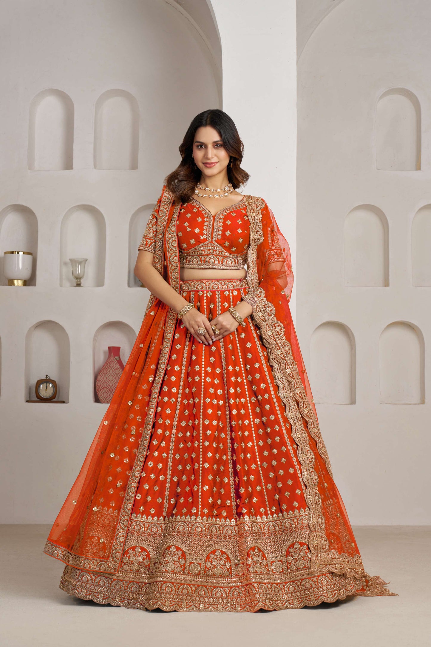 Rani Pink Designer Lehenga 2175