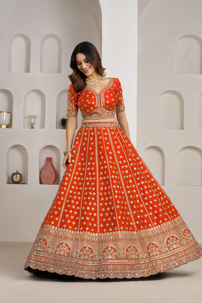 Rani Pink Designer Lehenga 2175