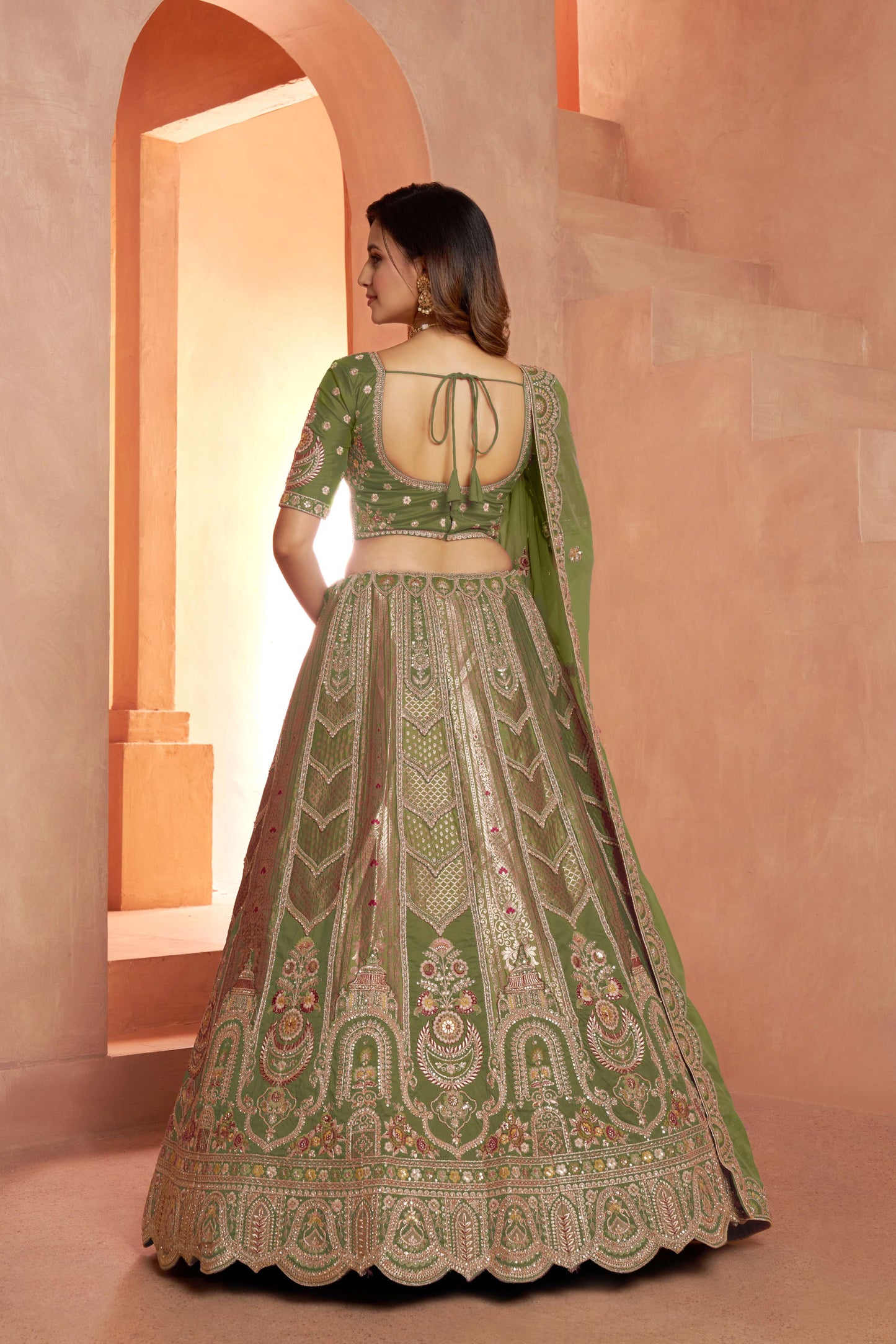 Baby Pink Designer Lehenga 2178