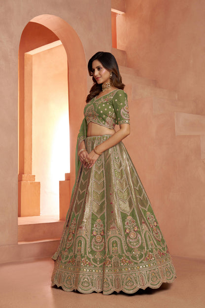 Baby Pink Designer Lehenga 2178