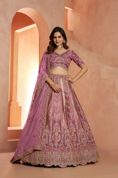 Baby Pink Designer Lehenga 2178