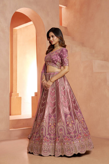 Baby Pink Designer Lehenga 2178