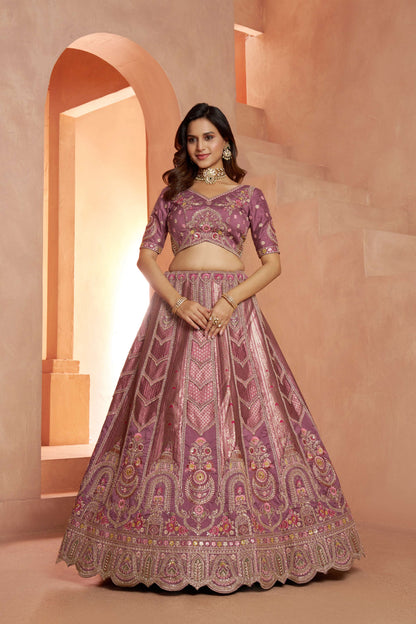 Baby Pink Designer Lehenga 2178