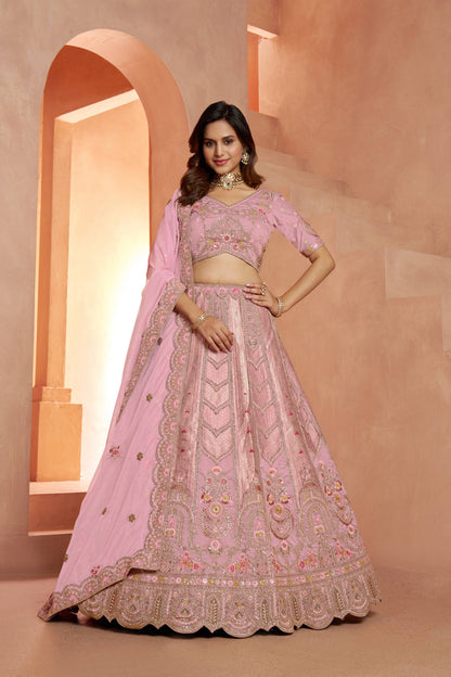 Baby Pink Designer Lehenga 2178