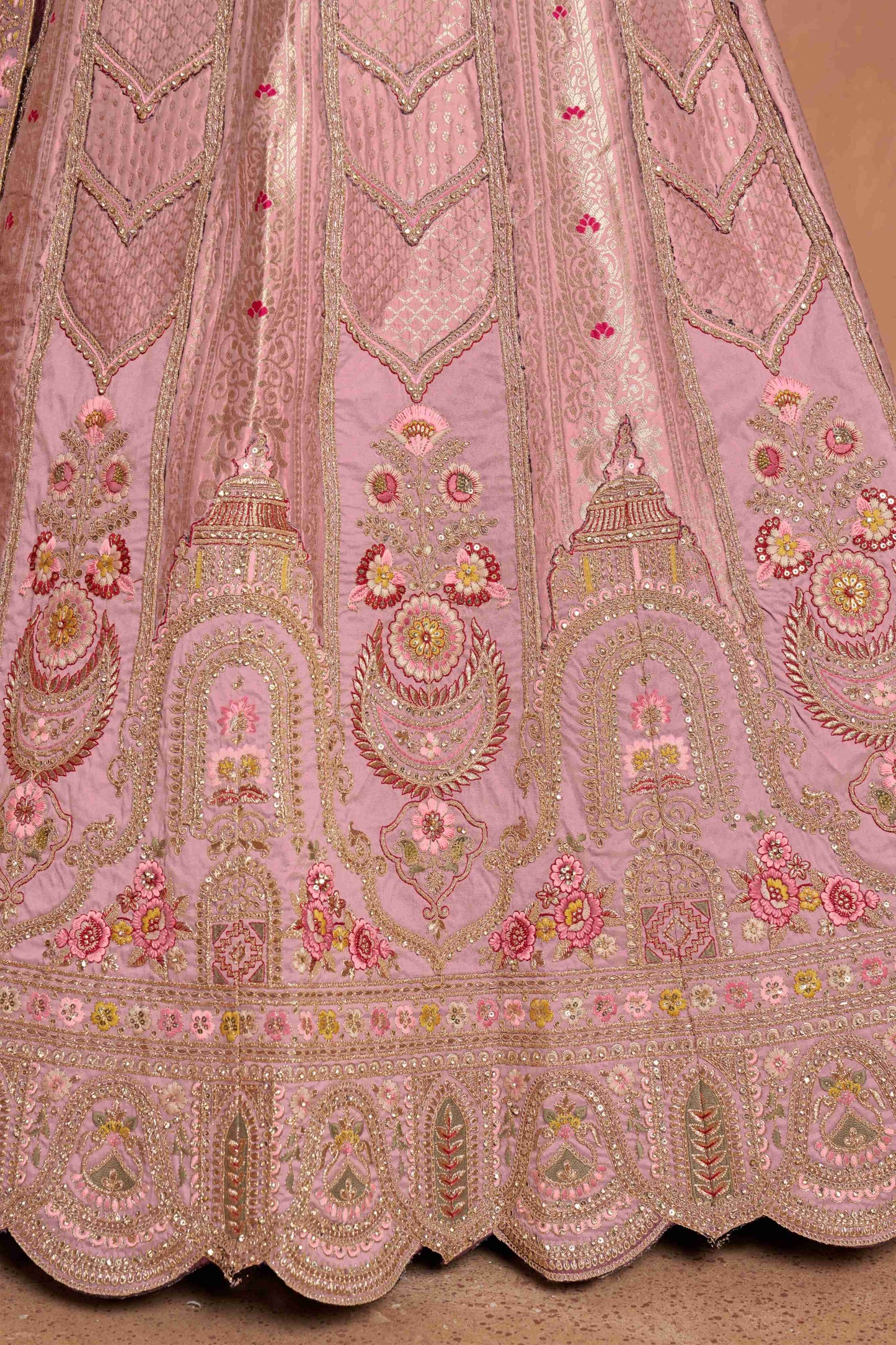 Baby Pink Designer Lehenga 2178