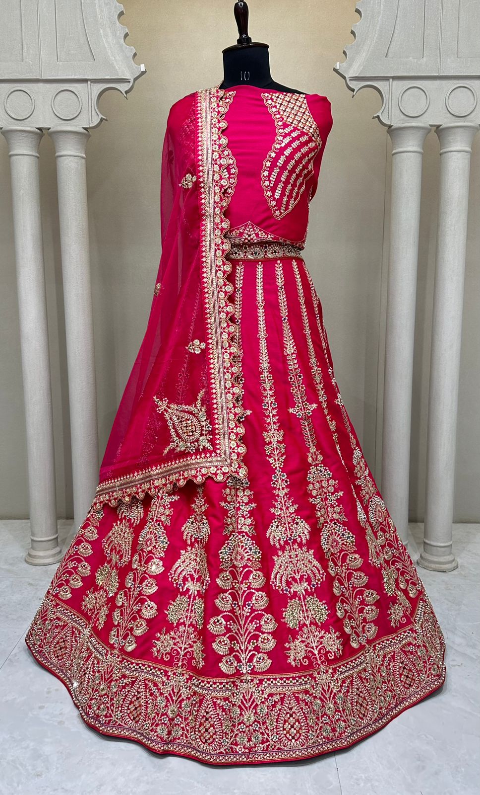 Rani Pink Designer Lehenga 2192