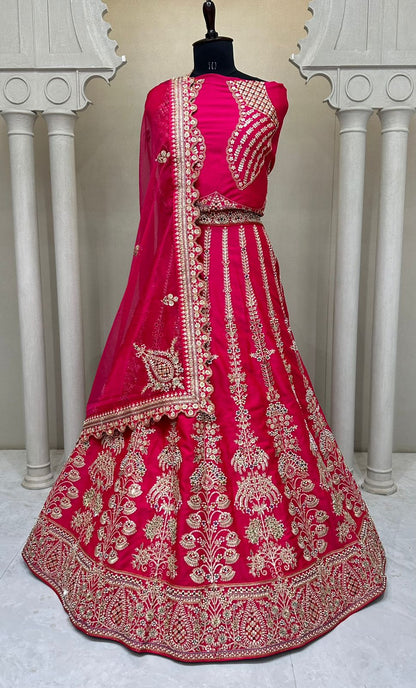 Rani Pink Designer Lehenga 2192