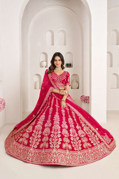 Rani Pink Designer Lehenga 2192