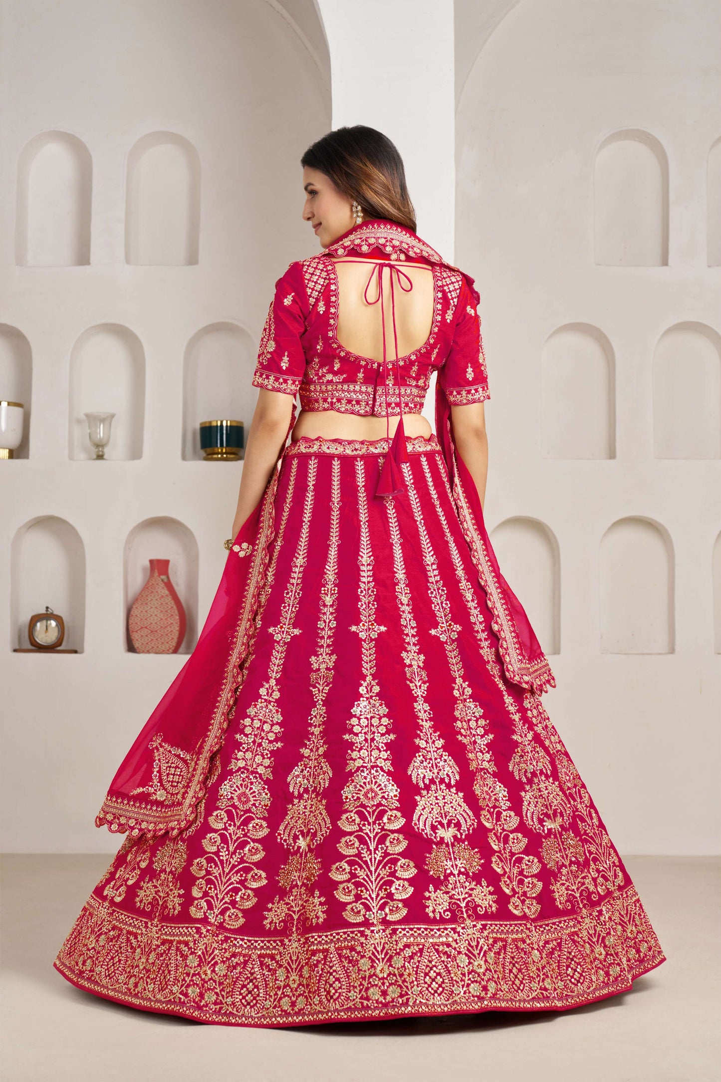 Rani Pink Designer Lehenga 2192