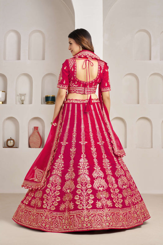 Rani Pink Designer Lehenga 2192