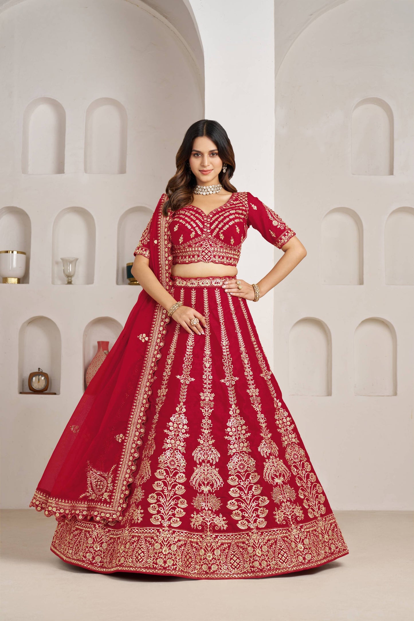 Rani Pink Designer Lehenga 2192