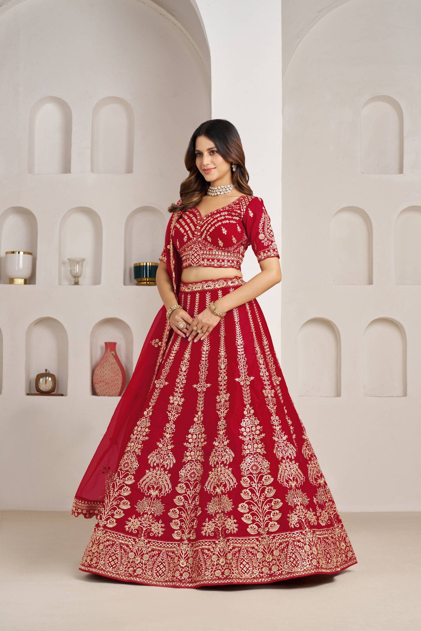 Rani Pink Designer Lehenga 2192