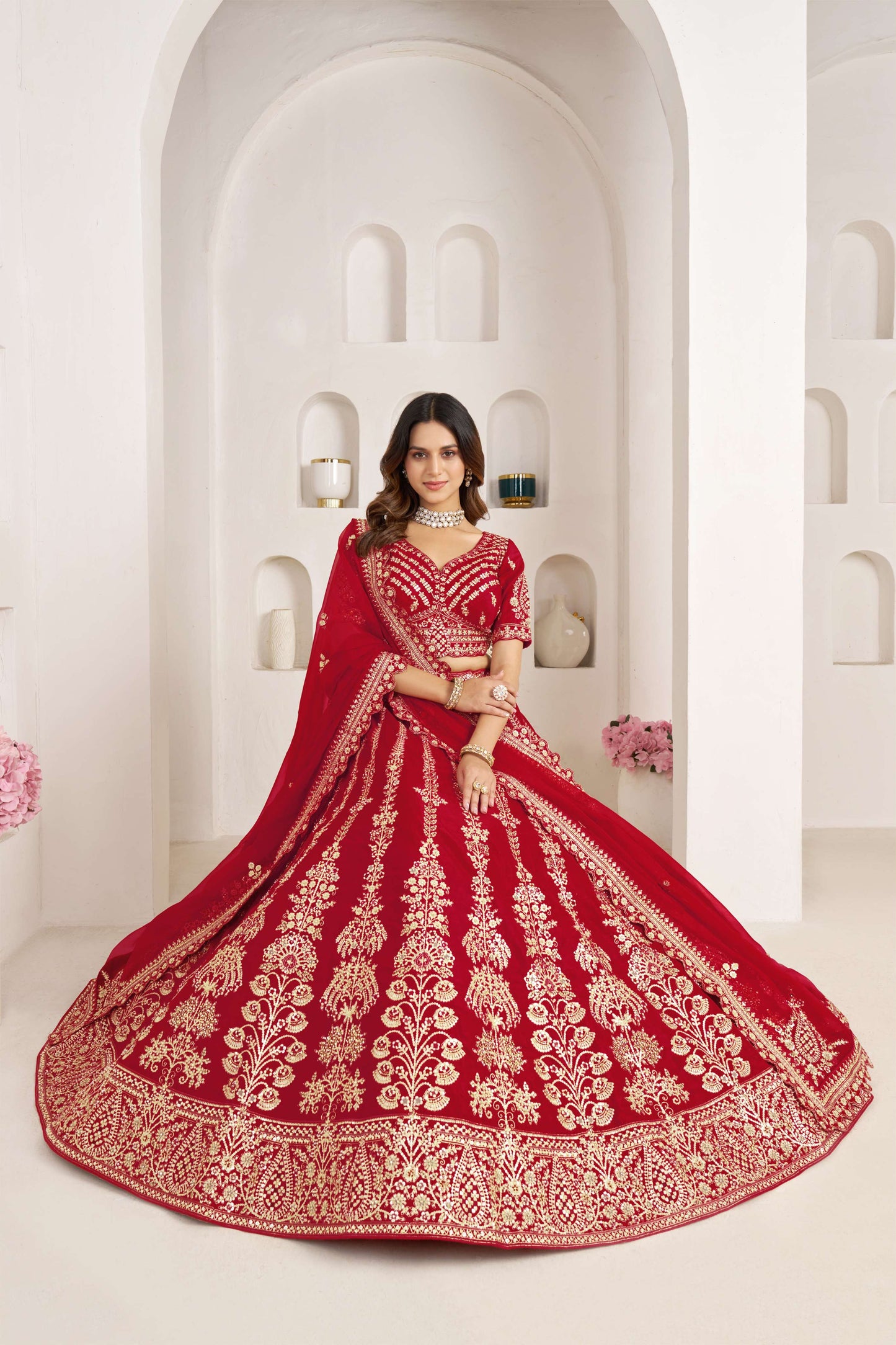 Rani Pink Designer Lehenga 2192