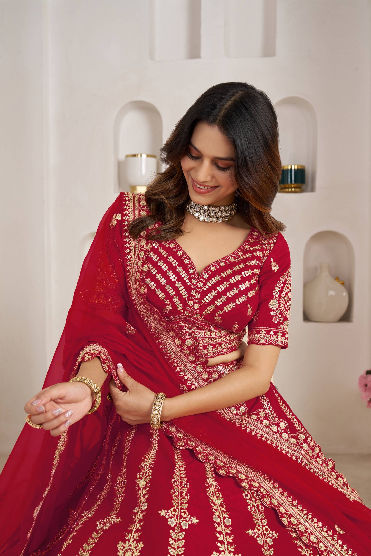 Rani Pink Designer Lehenga 2192