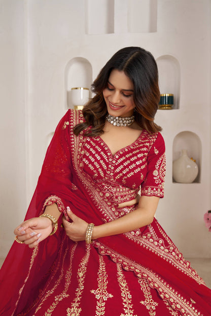 Rani Pink Designer Lehenga 2192