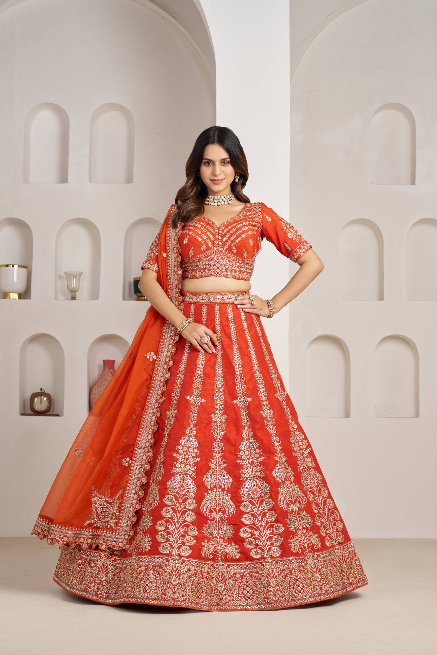 Rani Pink Designer Lehenga 2192