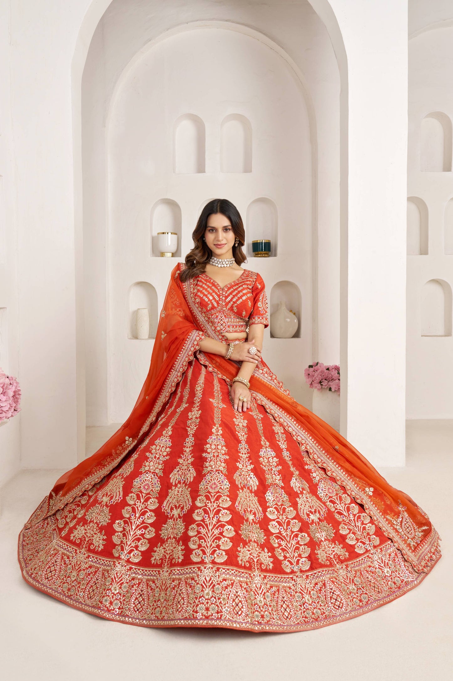 Rani Pink Designer Lehenga 2192