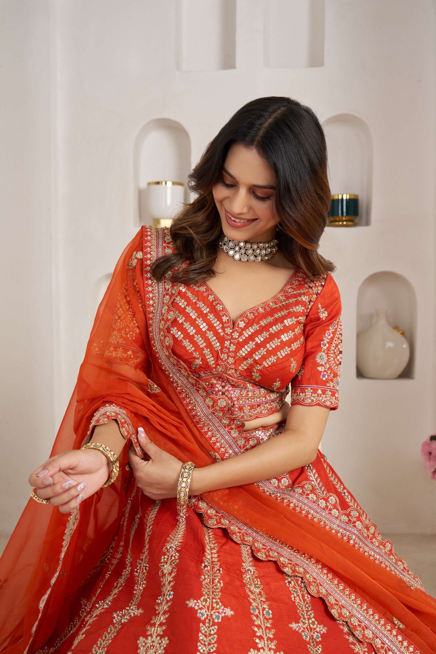 Rani Pink Designer Lehenga 2192