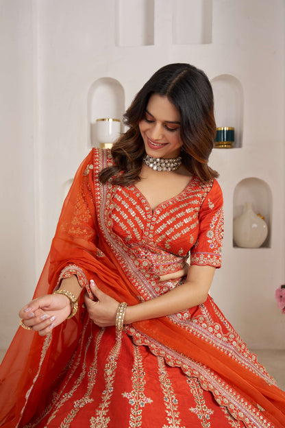 Rani Pink Designer Lehenga 2192
