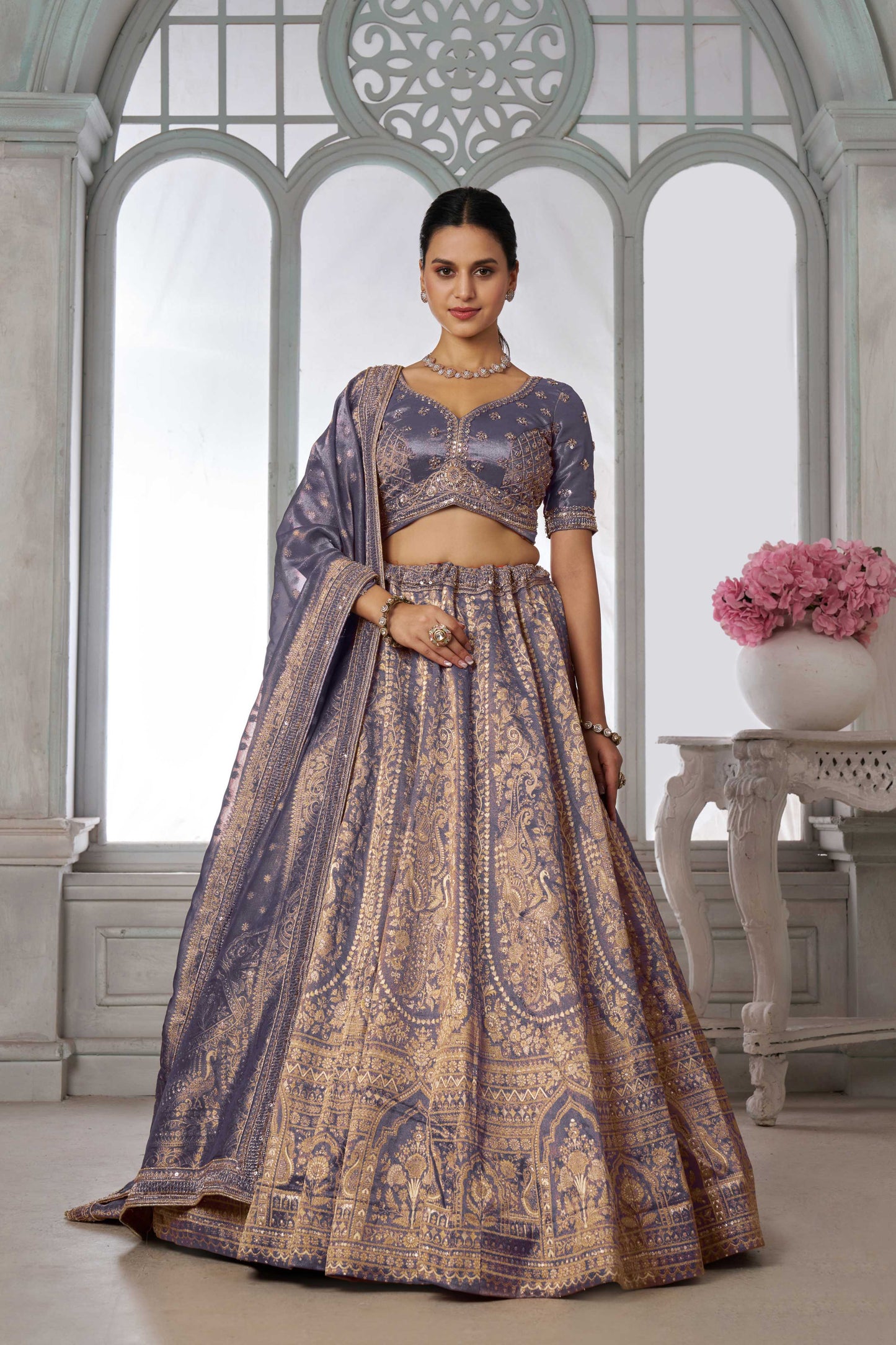 Lavender Designer Lehenga 2210