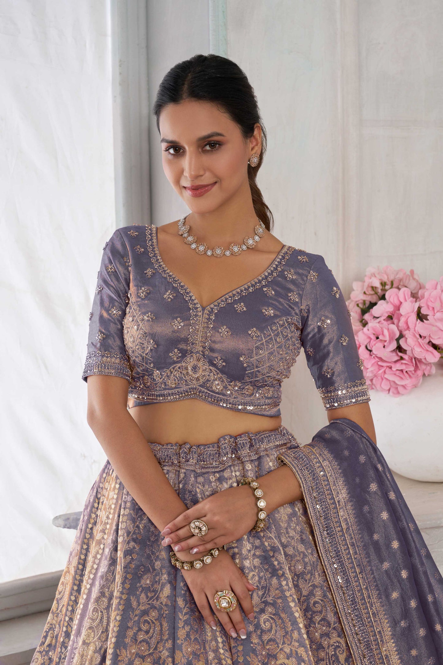 Lavender Designer Lehenga 2210
