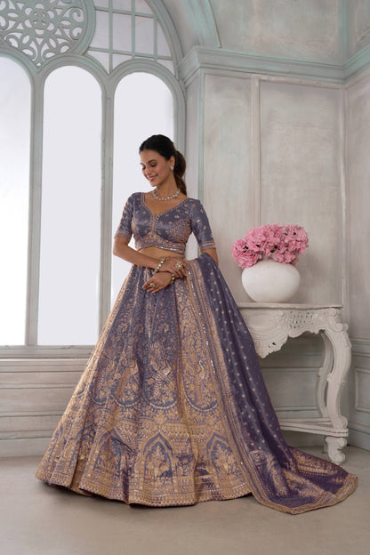 Lavender Designer Lehenga 2210