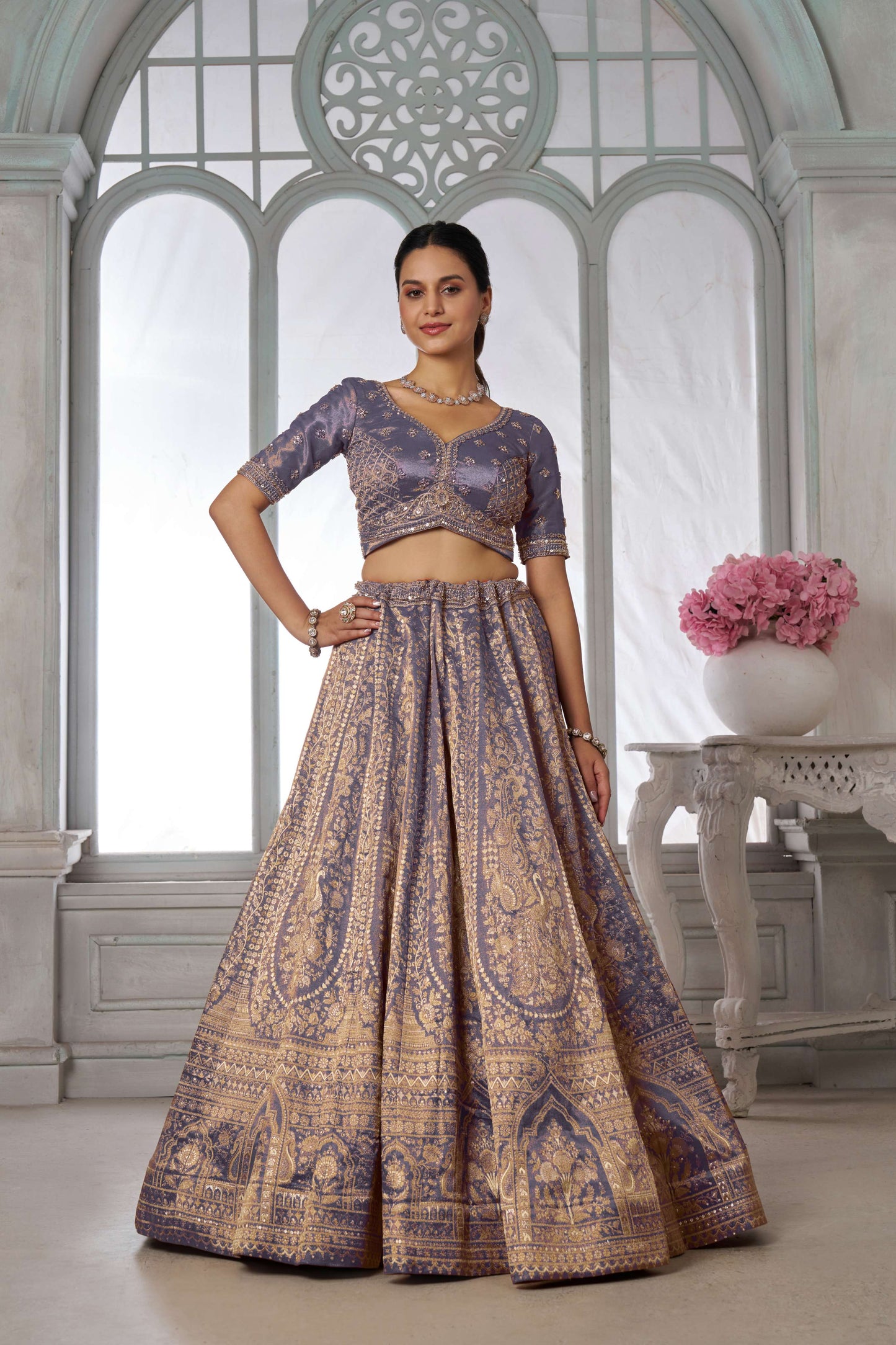 Lavender Designer Lehenga 2210