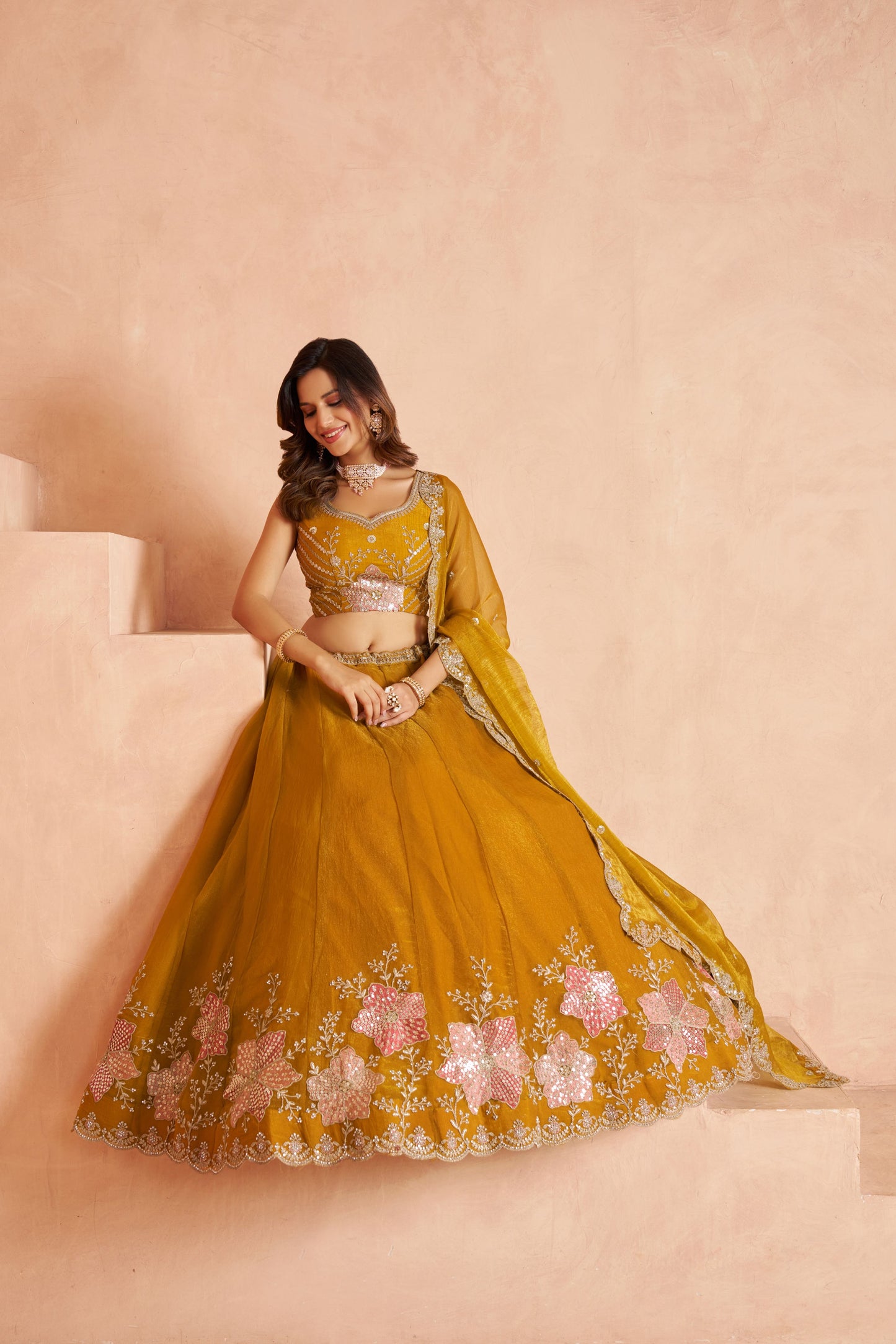 Mehendi Green Designer Lehenga 2216