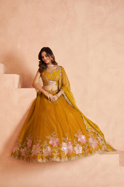 Mehendi Green Designer Lehenga 2216