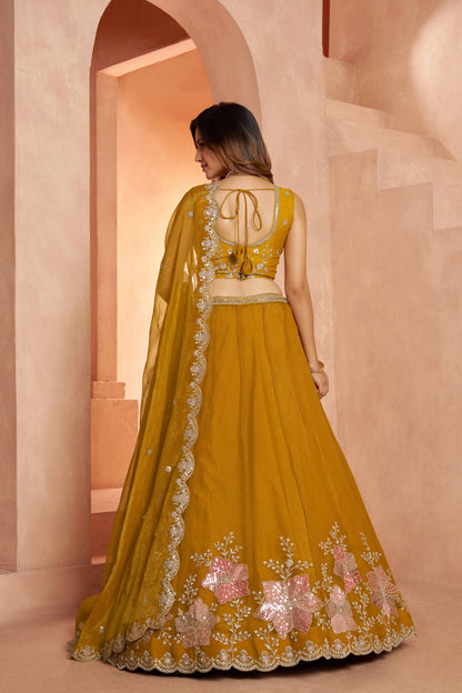 Mehendi Green Designer Lehenga 2216