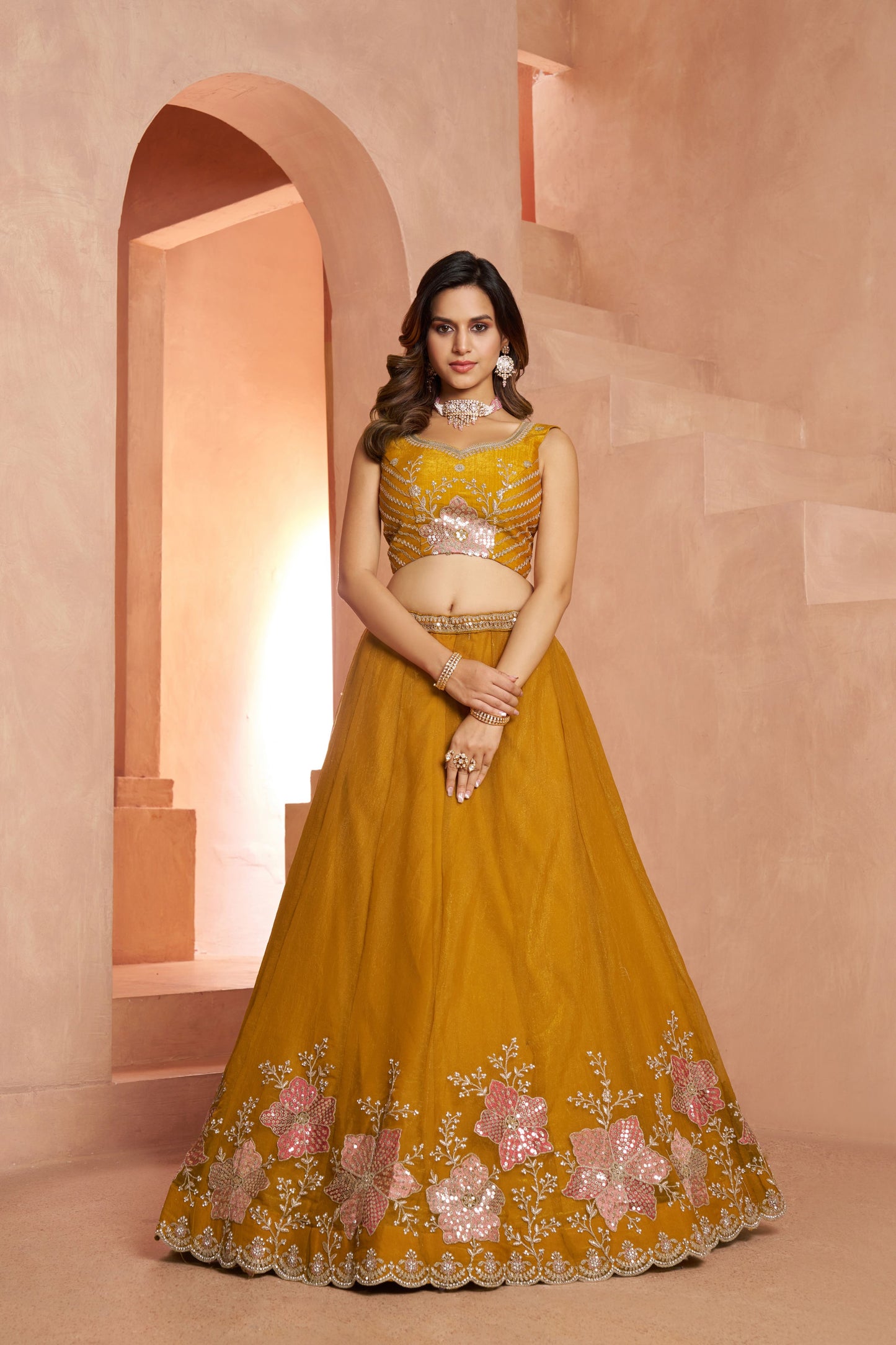 Mehendi Green Designer Lehenga 2216