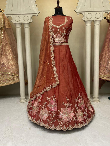Mehendi Green Designer Lehenga 2216