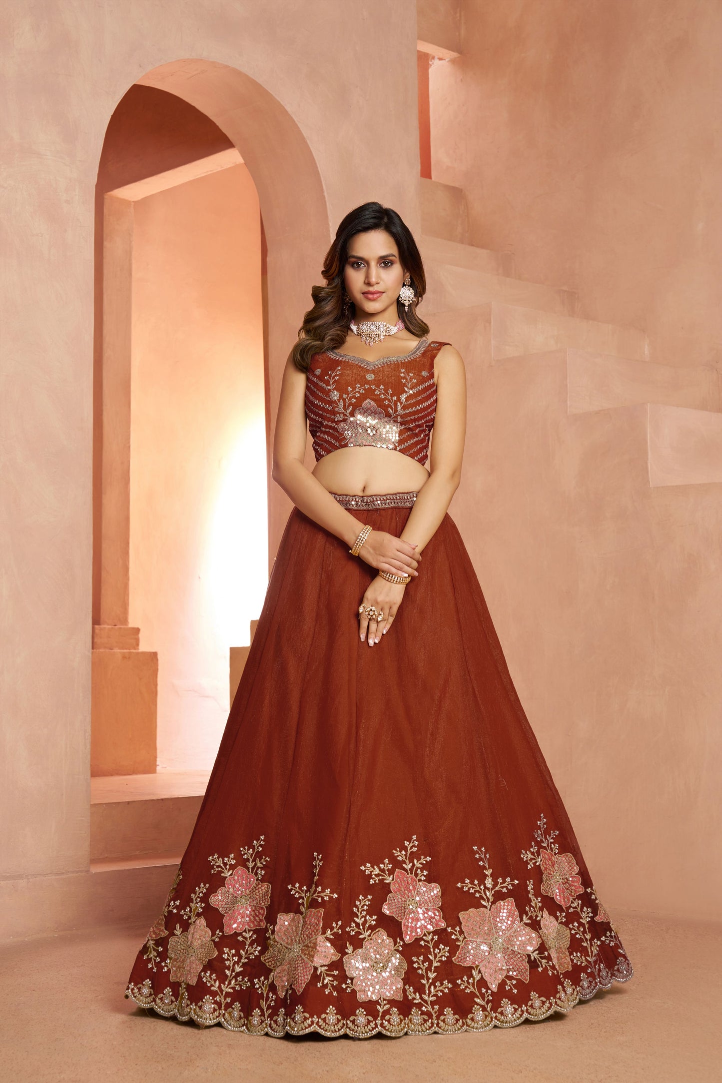 Mehendi Green Designer Lehenga 2216