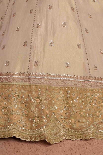 Golden Double Shade Lehenga 2238