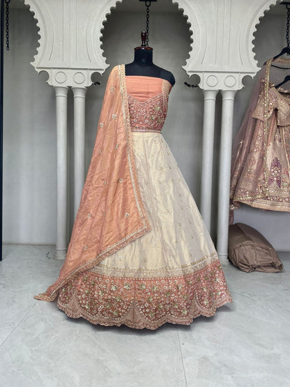 Golden Double Shade Lehenga 2238