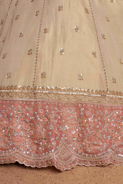 Golden Double Shade Lehenga 2238