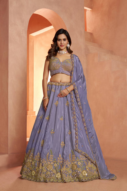 Purple Designer Lehenga 2243