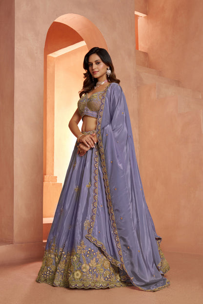 Purple Designer Lehenga 2243