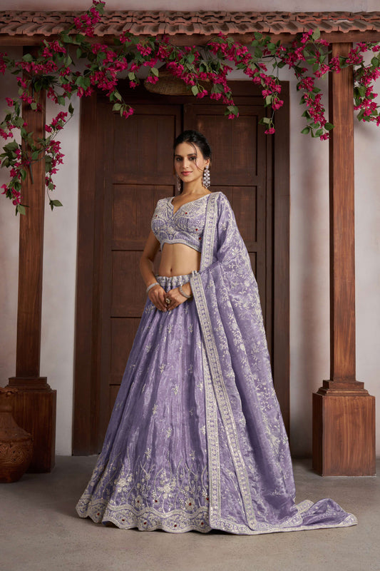 Purple Designer Lehenga 2243