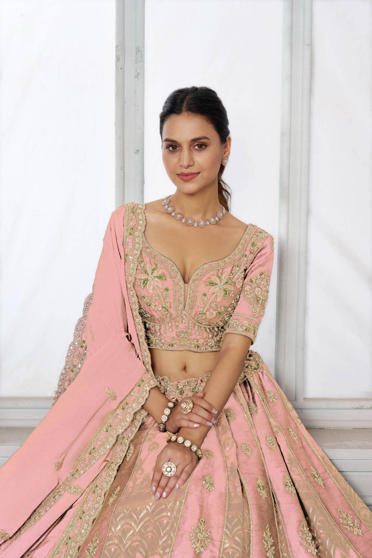 Rust Orange Designer Lehenga 2250
