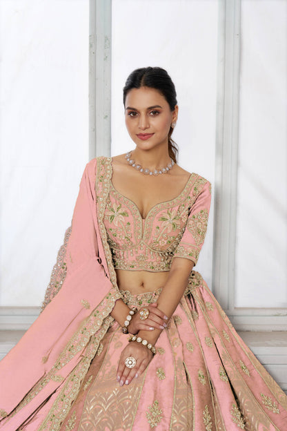 Rust Orange Designer Lehenga 2250