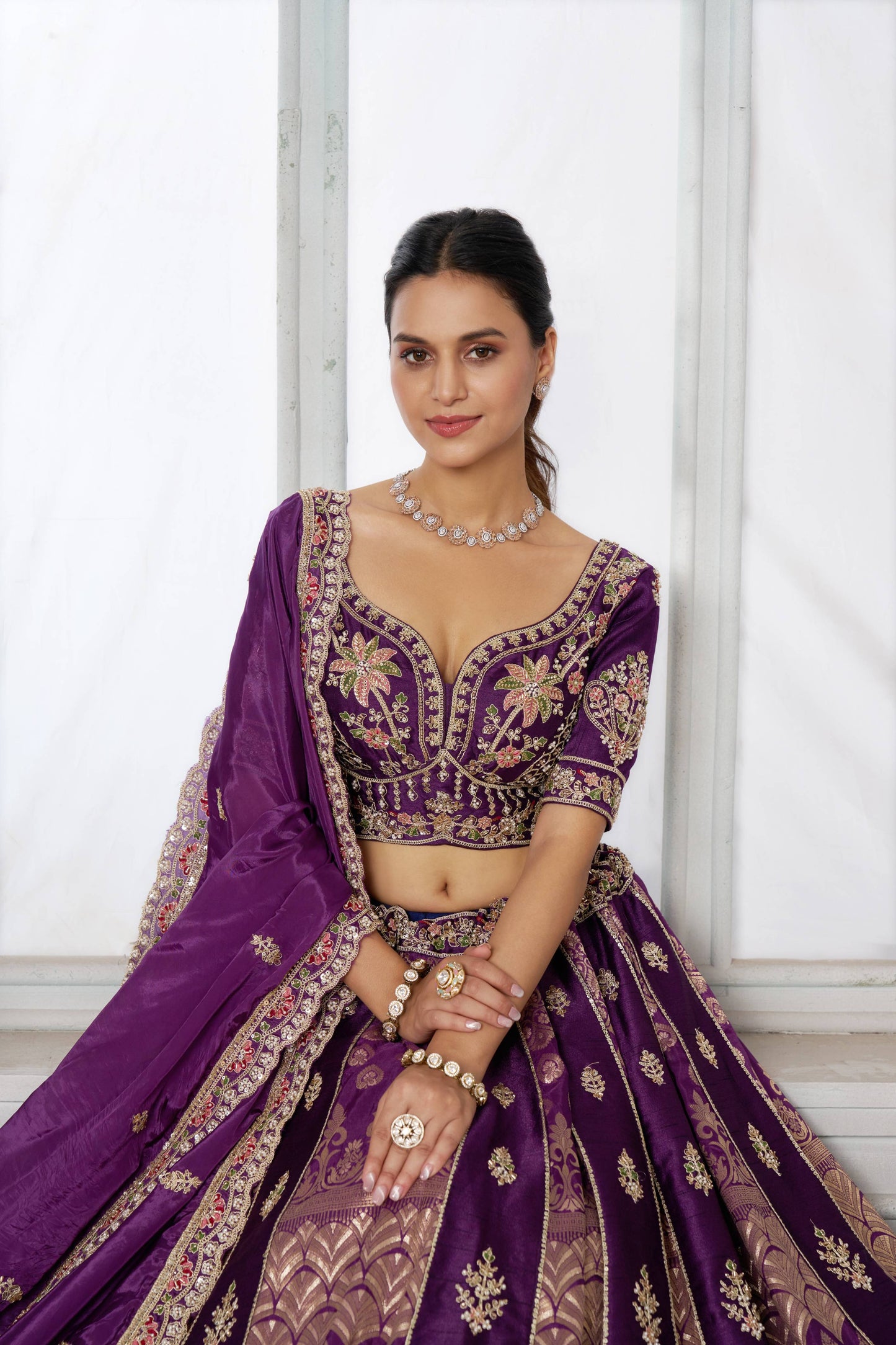 Rust Orange Designer Lehenga 2250