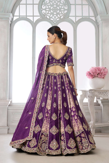 Rust Orange Designer Lehenga 2250