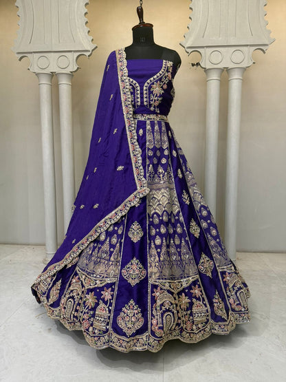 Rust Orange Designer Lehenga 2250