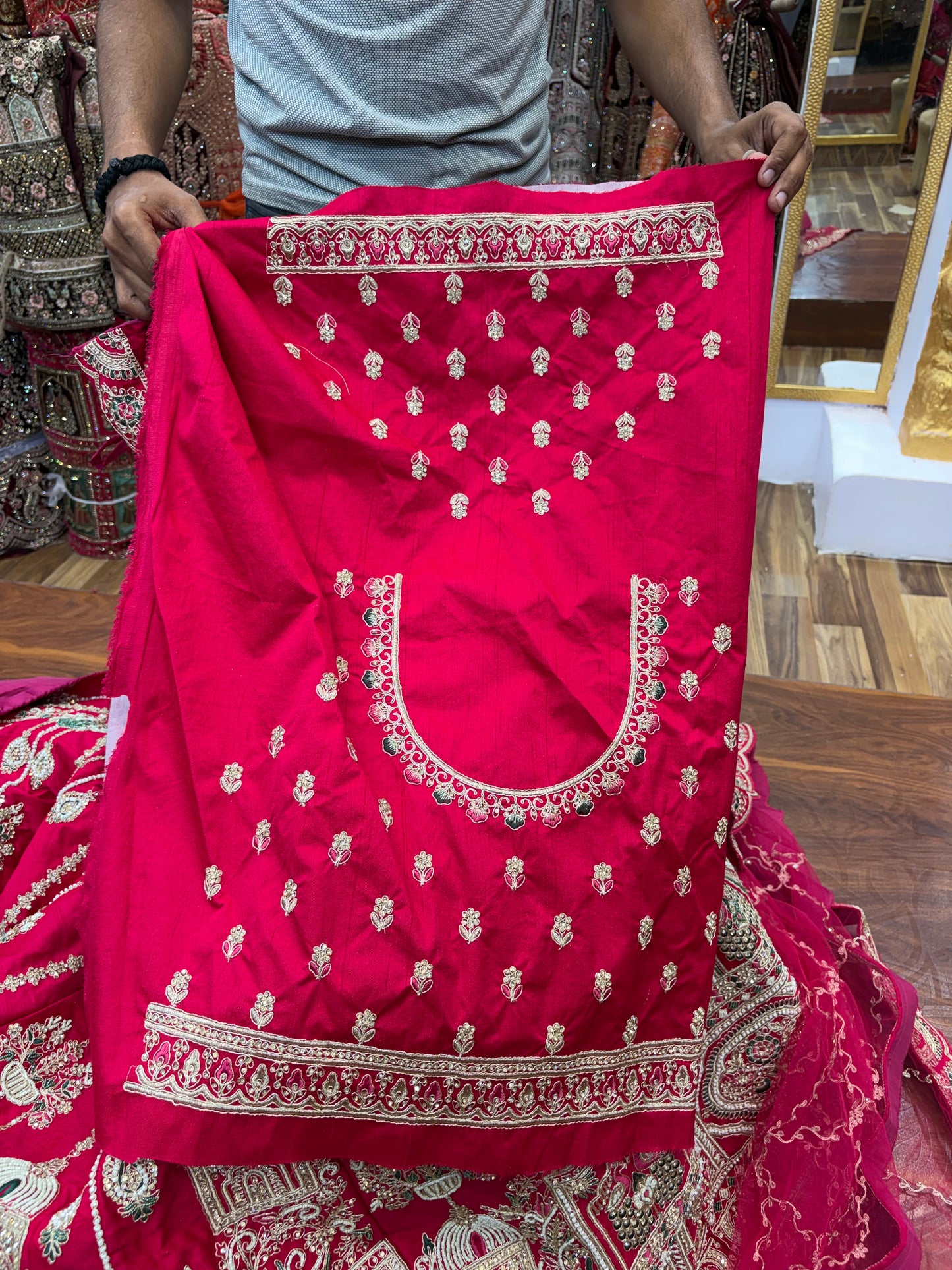Rani Pink Bridal Lehenga - Shopping World