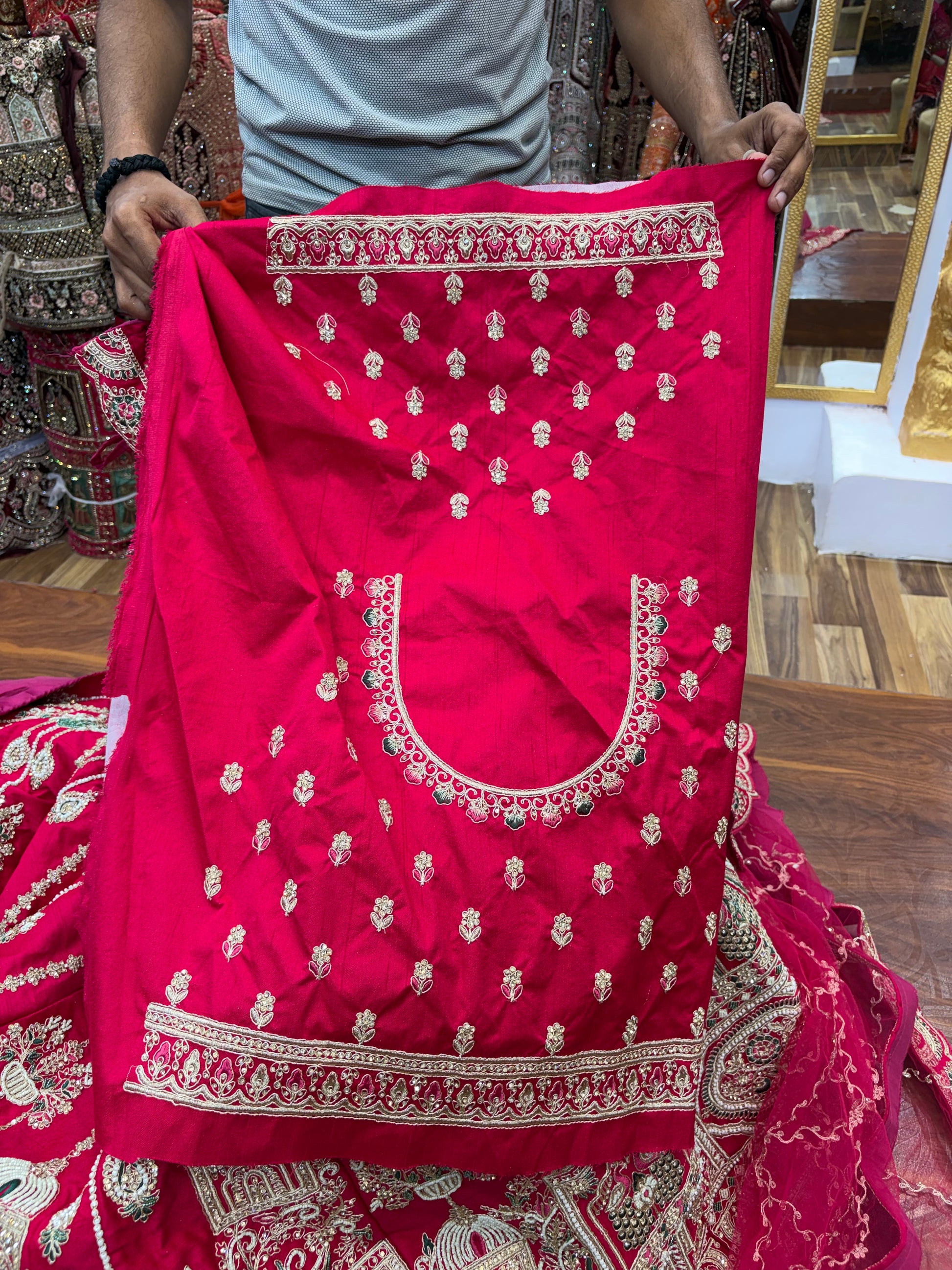 Rani Pink Bridal Lehenga - Shopping World