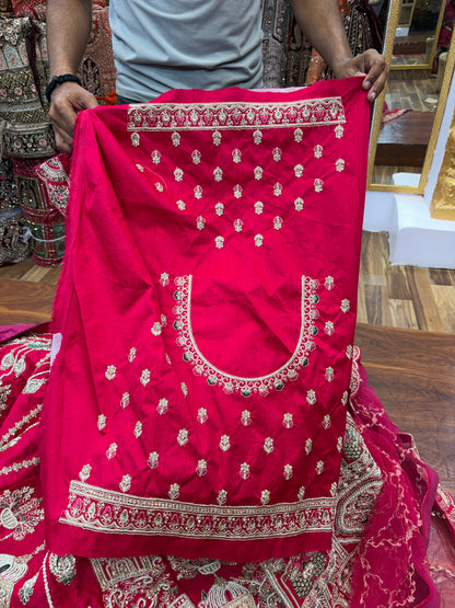 Rani Pink Bridal Lehenga - Shopping World